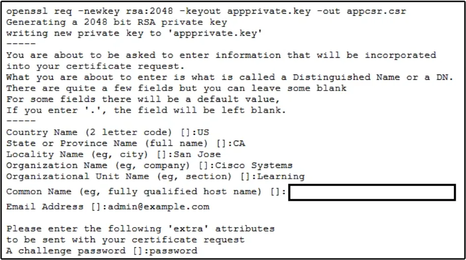 350-901 practice question 246 figure