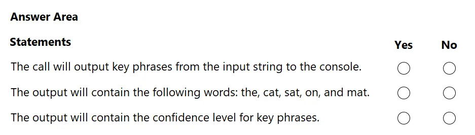 AI-102 practice question 185 figure