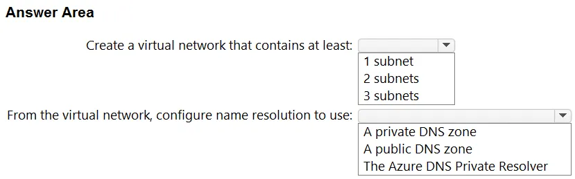AZ-305 practice question 140 figure