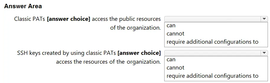 AZ-400 practice question 206 figure
