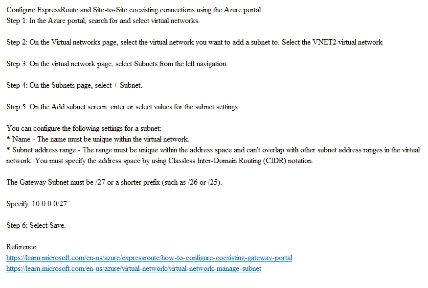 Answer figure for AZ-700 question 132