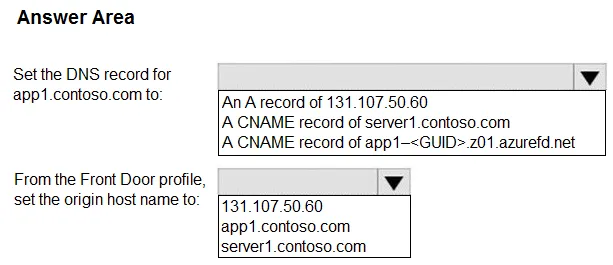 AZ-700 practice question 205 figure