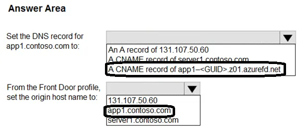 Answer figure for AZ-700 question 205