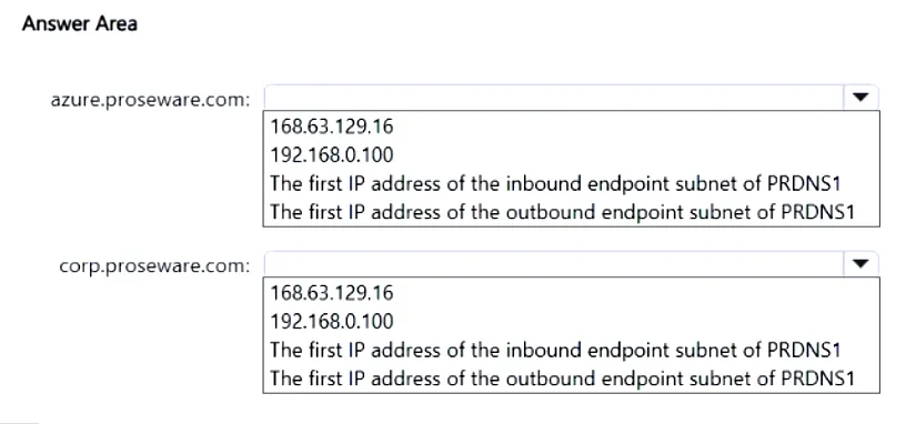 AZ-700 practice question 155 figure