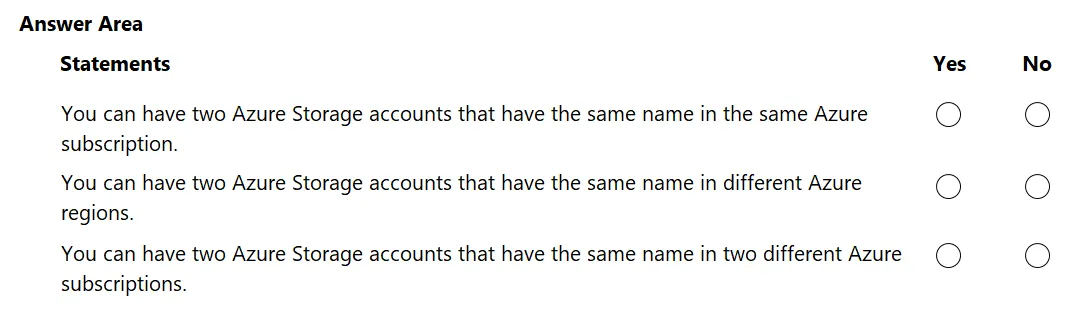 AZ-900 practice question 339 figure