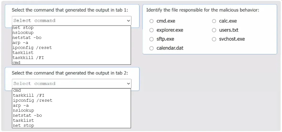 CS0-003 practice question 259 figure