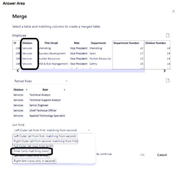 Answer figure for DP-600 question 71