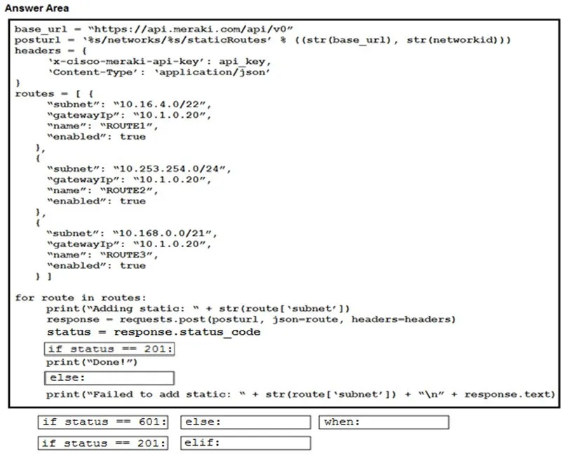 Answer figure for 350-901 question 305