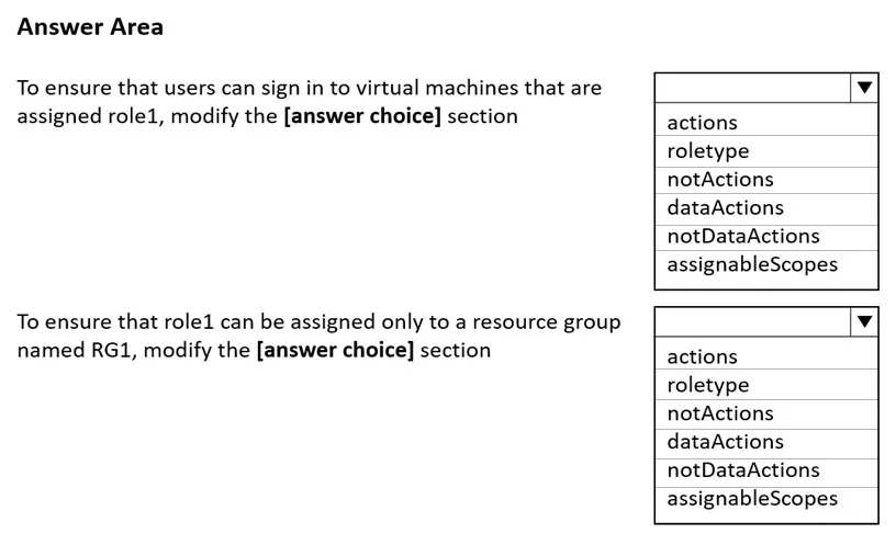 AZ-104 practice question 119 figure