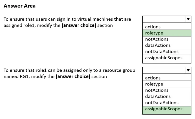 Answer figure for AZ-104 question 119