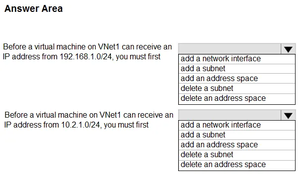 AZ-104 practice question 421 figure