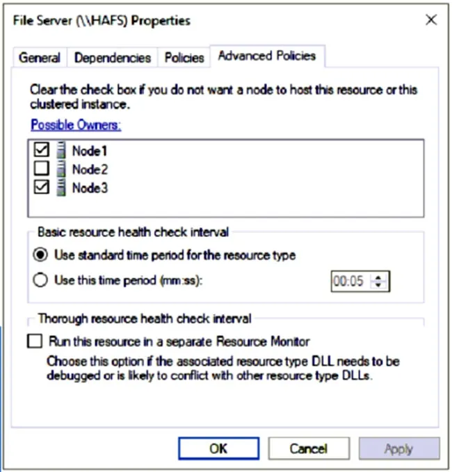 AZ-801 practice question 11 figure