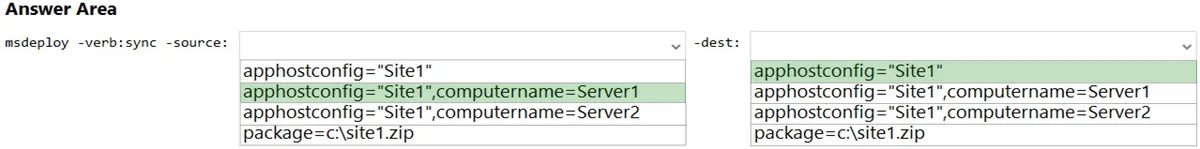 Answer figure for AZ-801 question 188