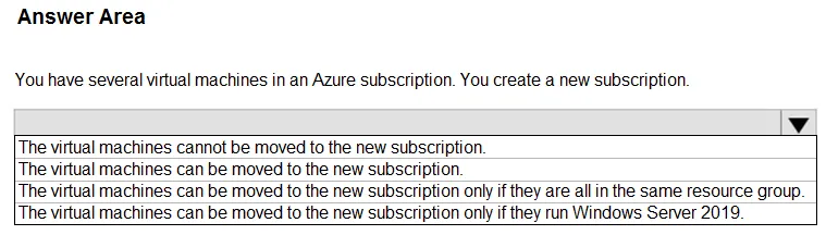 AZ-900 practice question 46 figure