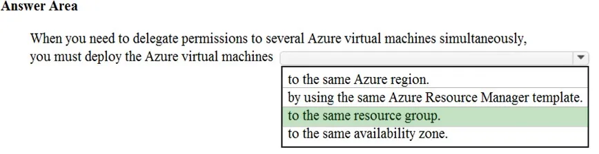 Answer figure for AZ-900 question 57