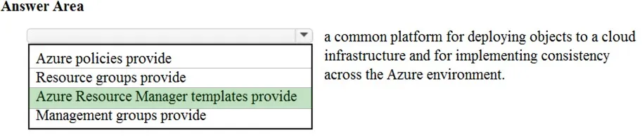 Answer figure for AZ-900 question 97