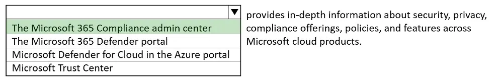 Answer figure for AZ-900 question 119