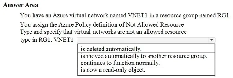 AZ-900 practice question 198 figure