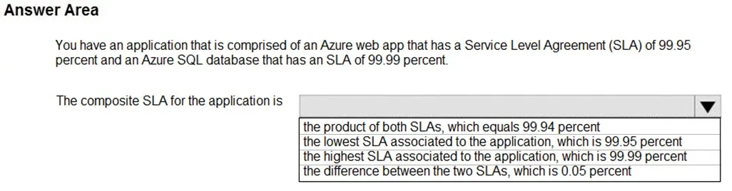 AZ-900 practice question 243 figure