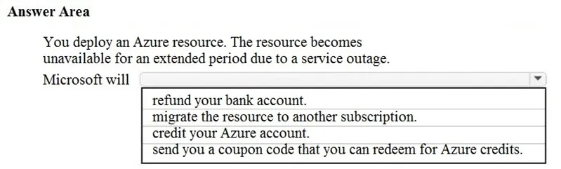AZ-900 practice question 257 figure
