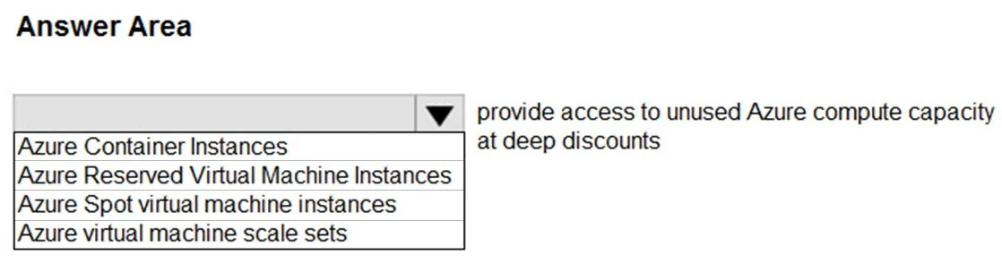 AZ-900 practice question 262 figure