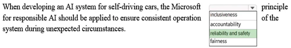 Answer figure for AI-900 question 2
