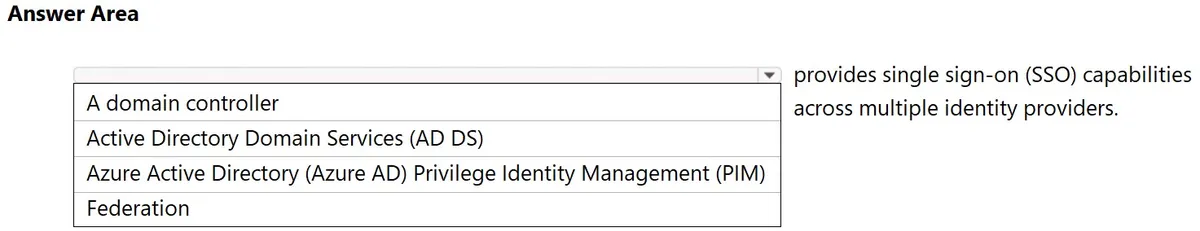 SC-900 practice question 25 figure