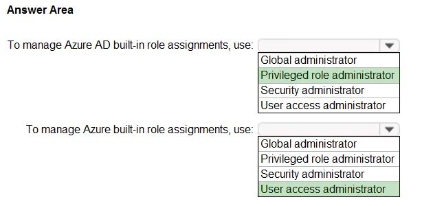 Answer figure for SC-300 practice question 25