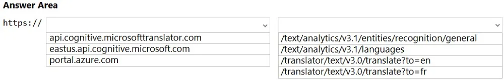 AI-102 practice question 6 figure