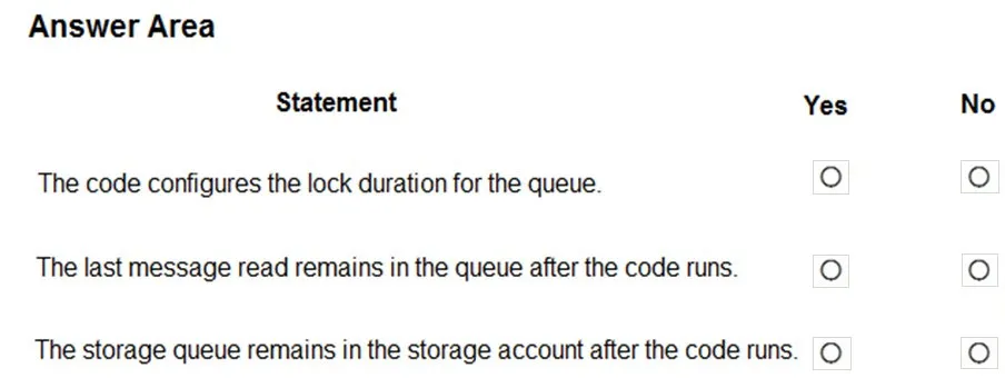 AZ-204 practice question 439 figure