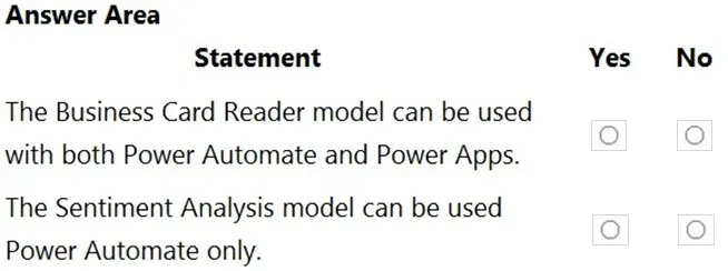 PL-900 practice question 17 figure