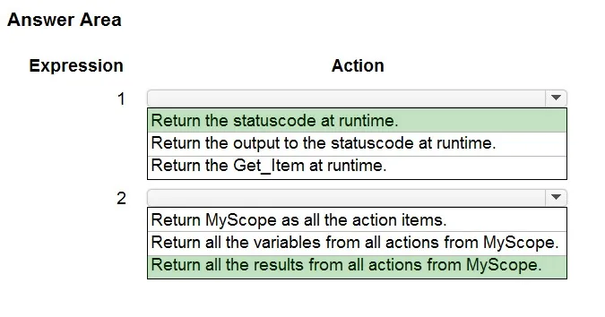 Answer figure for PL-400 question 239
