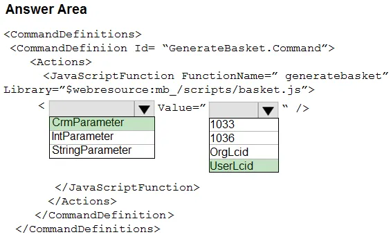 Answer figure for PL-400 question 245