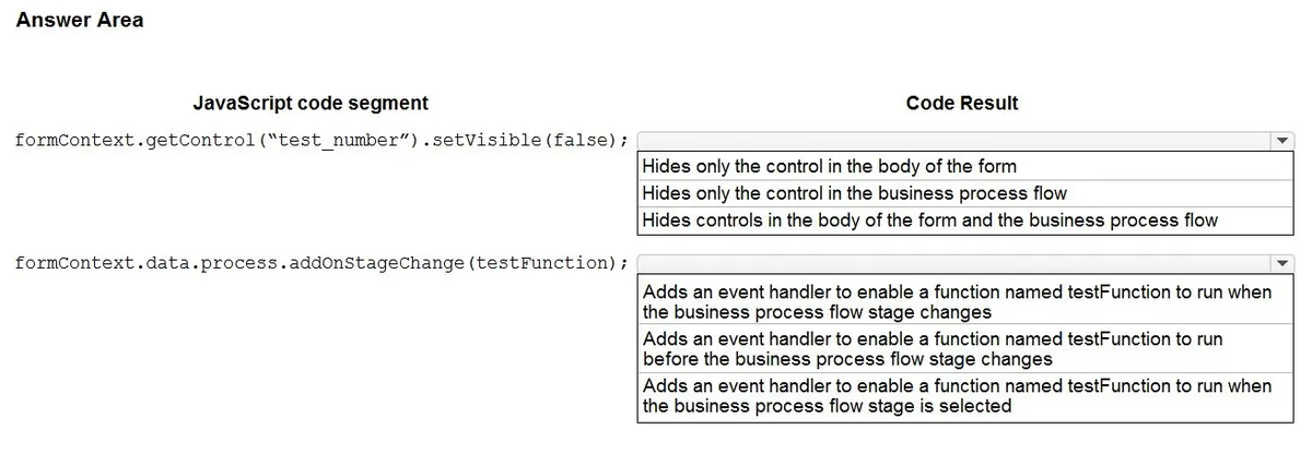 PL-400 practice question 252 figure