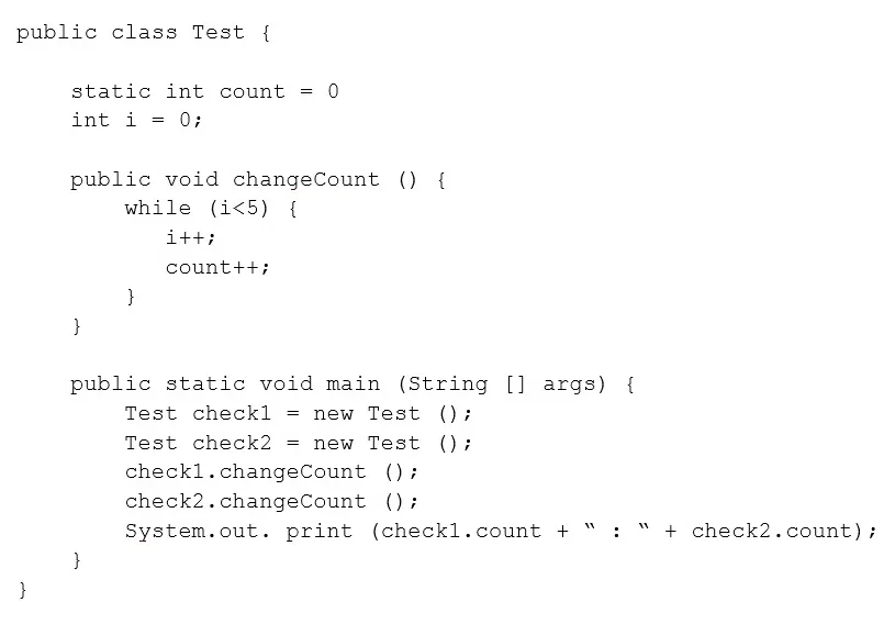 1Z0-808 practice question 5 figure