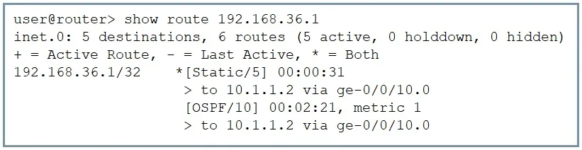 JN0-105 practice question 43 figure