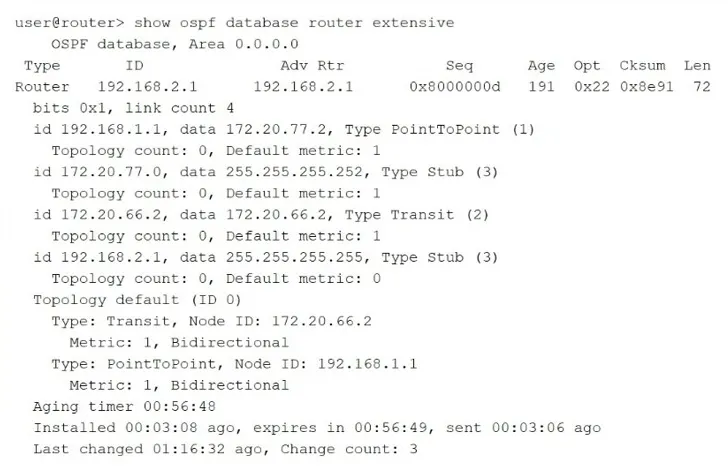 JN0-650 practice question 14 figure