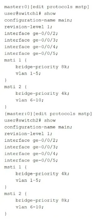 JN0-650 practice question 17 figure