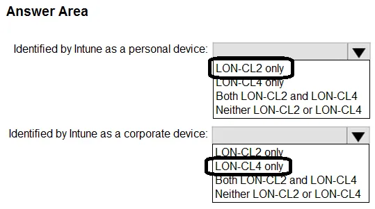 Answer figure for MD-102 question 42