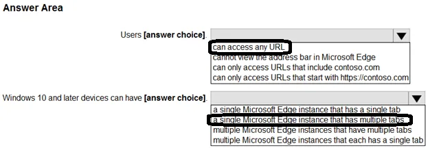 Answer figure for MD-102 question 201