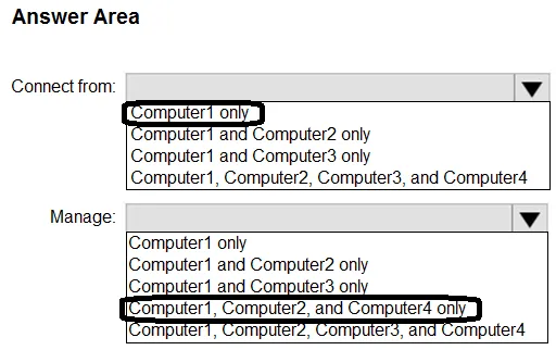 Answer figure for MD-102 question 170