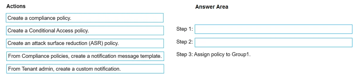 MD-102 practice question 182 figure