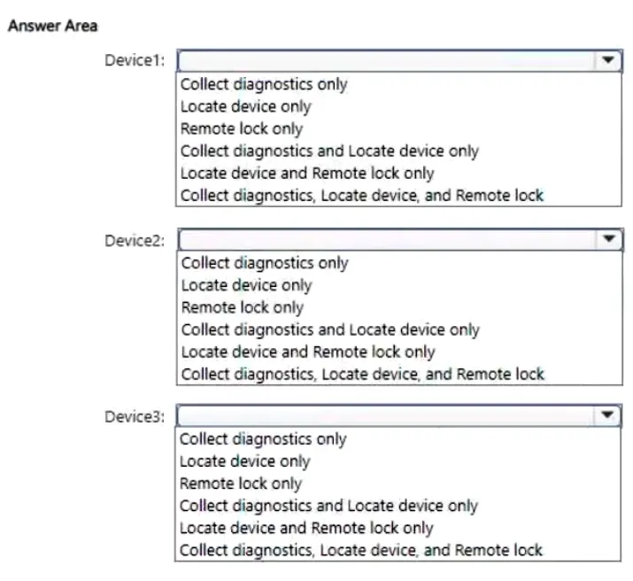 MD-102 practice question 15 figure