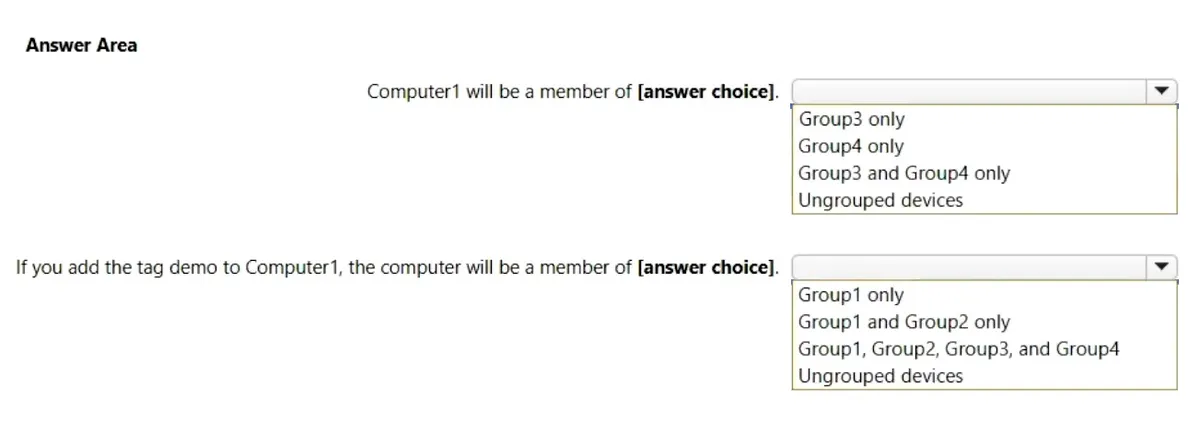 MS-102 practice question 155 figure