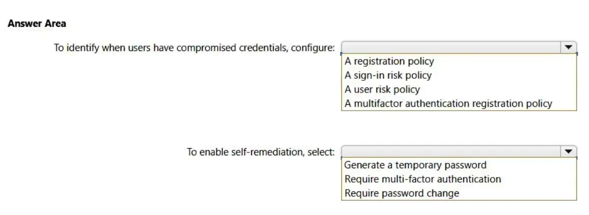 MS-102 practice question 16 figure