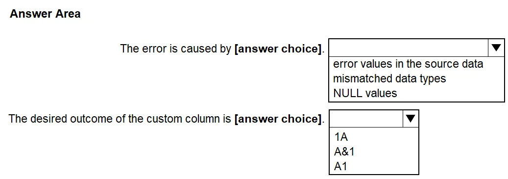 PL-300 practice question 22 figure