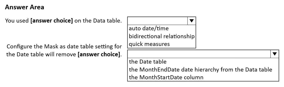 PL-300 practice question 82 figure