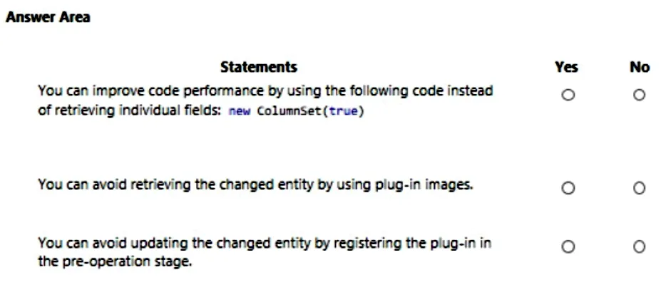 PL-400 practice question 312 figure