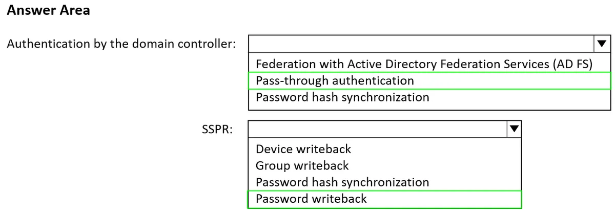 Answer figure for SC-300 question 177