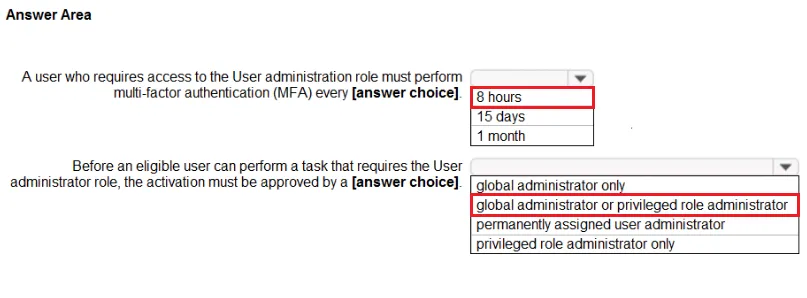 Answer figure for SC-300 practice question 21